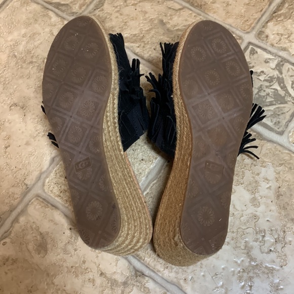 Ugg Kendra Fringe Cork Wedge sandal - Picture 8 of 10